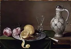 Still life with pitcher, Jacob Foppens van Es, between 1617 and 1666