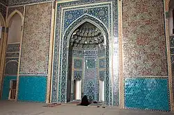 Mihrab in the Jameh Mosque in Yazd, Iran