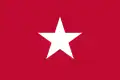 1819–1821 One of the flags of the Long Expedition, sometimes called the "second Republic of Texas", from 1819 to 1821. This flag was known as the Jane Long Flag, named after James Long's wife. This is also the first Lone Star flag.[24]