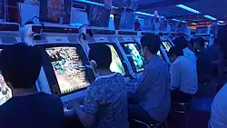 Arcade with candy cabinets