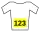 Jersey with yellow numbers
