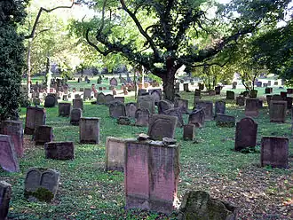 Jewish cemetery "Heiliger Sand" in Worms, Germany.
