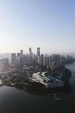 Jiangbeizui CBD from above, taken in 2018