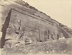 The façade of the Great Temple in 1854 by John Beasley Greene