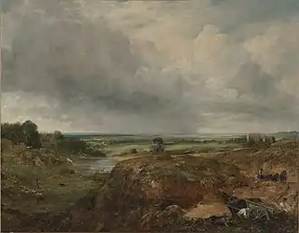 Branch Hill Pond, Hampstead Heath, oil on canvas, 1825