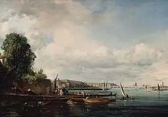 Waterloo Bridge, oil on canvas, 1820.