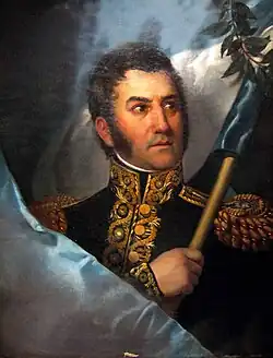 oil painting of José de San Martin