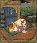 Kama Sutra illustration of missionary position, circa 19th Century