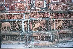 Terracotta designs outside the Kantajew Temple, Dinajpur, Bangladesh