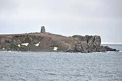 Cape Zhelaniya (Northernmost cape of Severny; 76°57′N 68°35′E﻿ / ﻿76.950°N 68.583°E﻿ / 76.950; 68.583)