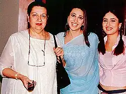 Kareena and Karisma Kapoor with their mother Babita
