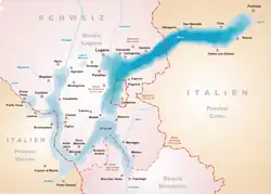 Location of Campione d'Italia