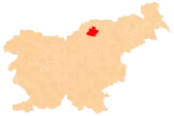The location of the Municipality of Slovenj Gradec