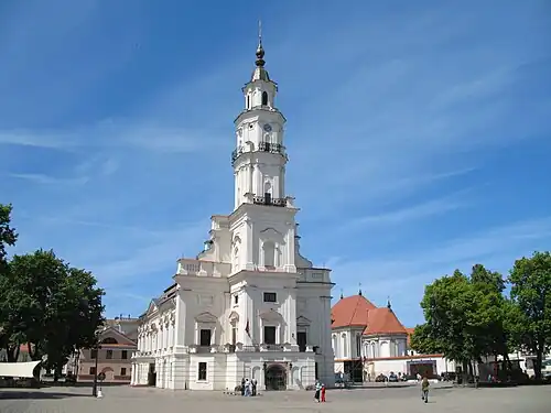Kaunas Town Hall, reconstructed between 1771–1780 by architect Jan Mateker