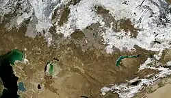 Satellite image of Kazakhstan (November 2004)