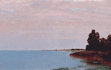 Long Neck Point from Contentment Island by John Frederick Kensett, collection of the Metropolitan Museum of Art, depicting the area where Andrew Carnegie spent some summers
