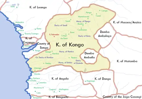 The Kingdom of Kongo in 1711
