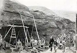 Photograph of mining operation