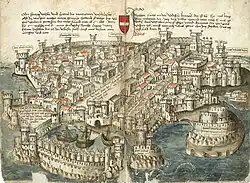 Rhodes (city), around 1490