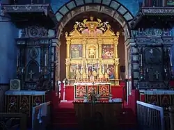 View of the altar of St.Mary's Knanaya Syriac Church, Kottayam.