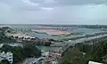 Down stream view of Prakasam Barrage