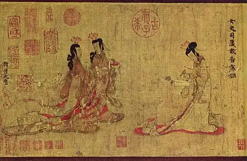 Room 91a – Section of the Admonitions Scroll by Chinese artist Gu Kaizhi, China, c. 380 AD