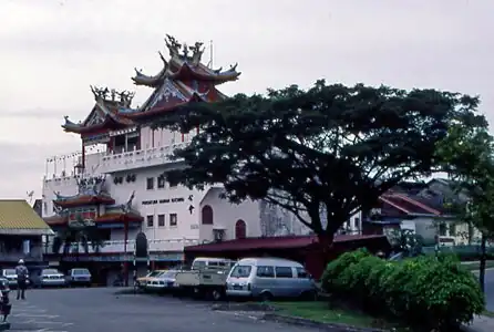 Tin Hau (Goddess of Sea) Temple in Kuching, Malaysia, 1991