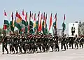 Peshmerga soldiers in ceremonial gear