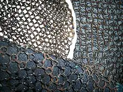 Examples of Edo period Japanese (samurai) mail kusari.