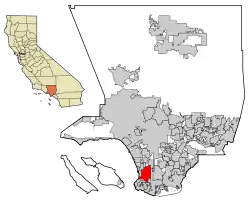 Location of Torrance, California