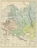 Map of 9th-century Rus' by F. S. Weller (1893)