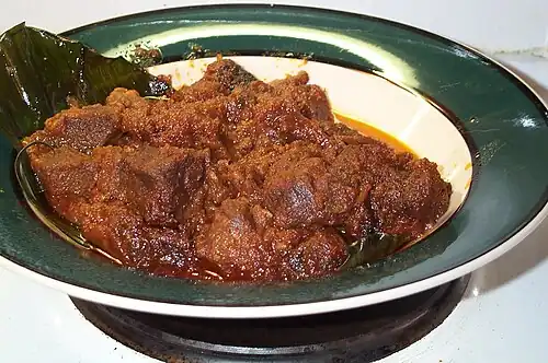 Lamb rendang