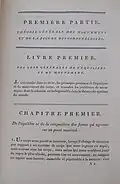 First page of Volume I of "Traité de mécanique céleste" (1799)