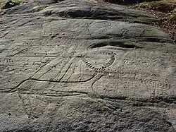 Laxe dos Carballos, deer hunting with leaf-shaped spears and cup and ring marks