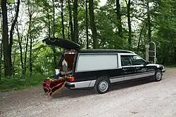 A LWB VF 124 chassis used as hearse in Germany