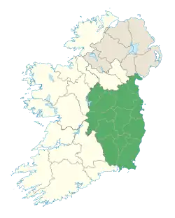 Location of Leinster