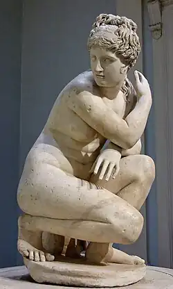 Room 23 – The famous version of the 'Crouching Venus', Roman, c. 1st century AD