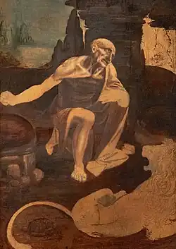 Saint Jerome in the Wilderness, Leonardo da Vinci, 1480–1490, Vatican Museums