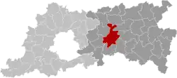 Location of Leuven in Flemish Brabant