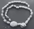 Necklace made from spondylus shell and white marble, Poland