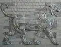 Lion on a decorative panel from Darius the Great's palace, Louvre