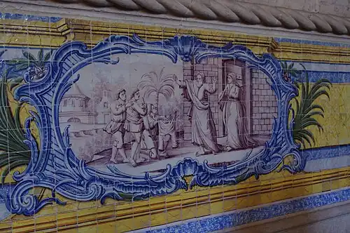 Azulejos (ca. 1785[37]) of refrectory of Jerónimos Monastery, Lisbon