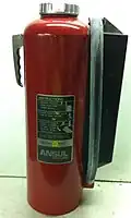 Ansul Lith-X Cartridge-Operated Fire Extinguisher, graphite-base for lithium fires and other alkali metals