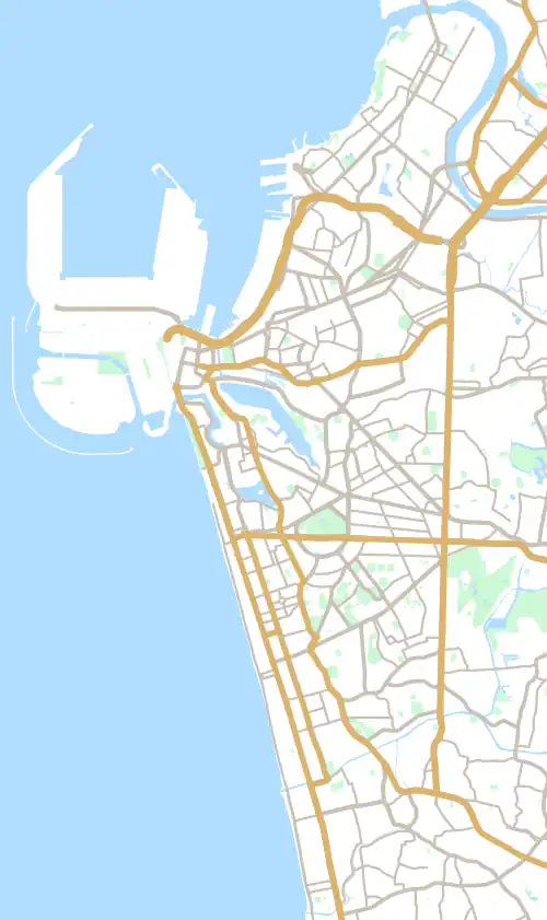 Location of international grounds in Colombo