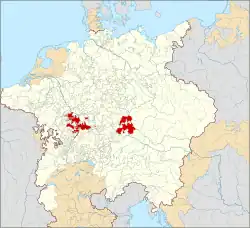 The Electoral Palatinate in 1618