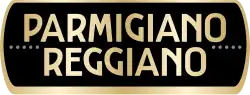 Parmigiano Reggiano in gold letters