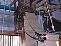 The punched-card control mechanism of a Jacquard loom in use in 2009, Varanasi, Uttar Pradesh, India.
