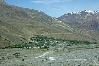 Losar Khas, first village on the Spiti river