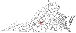 Location in Virginia