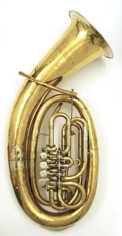 Photograph of an oval euphonium